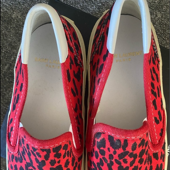 SAINT LAURENT ❌ Slip On Babycat Sneakers US7 / 37 - Picture 2 of 5